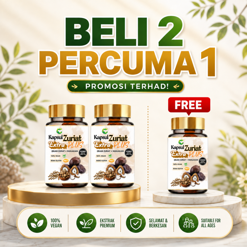 Set Combo - 3x Kapsul Buah Zuriat